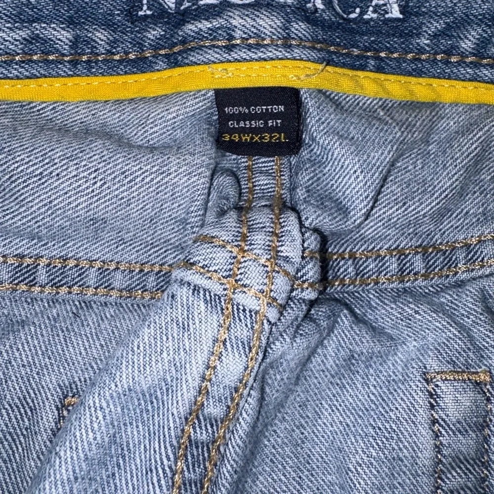 Nautica Men's Straight 100% Cotton Denim Blue Jeans ❤️